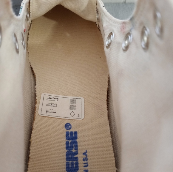 Vintage Converse All Star All Nations Flags World Peace Men's Size 5.5 - Picture 10 of 15